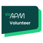 apm-volunteer badge